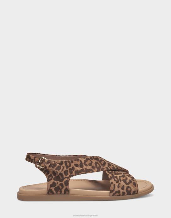 nei Aerosoles kvinner flat sandal naturlig leopard0J4B472