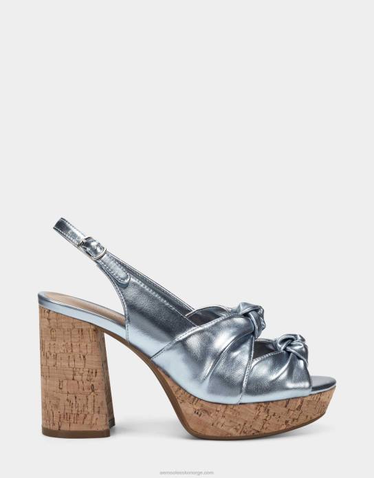 nei Aerosoles kvinner sandal blå metallic0J4B389