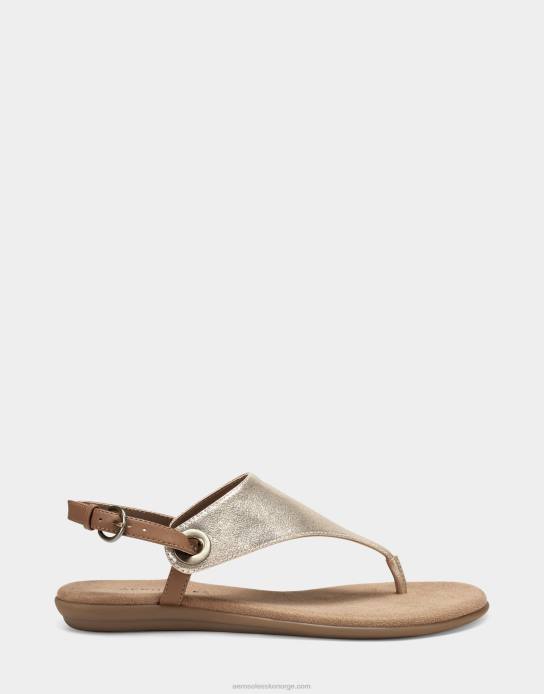 nei Aerosoles kvinner sandal gull metallic0J4B479