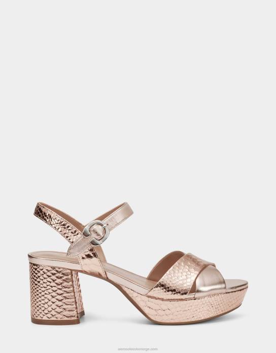 nei Aerosoles kvinner sandal i rosegull skinn0J4B336