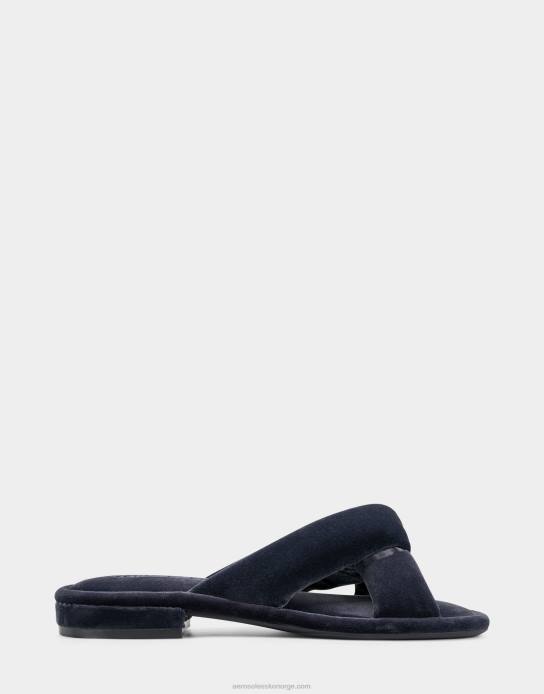 nei Aerosoles kvinner sandal marineblå fløyel0J4B304