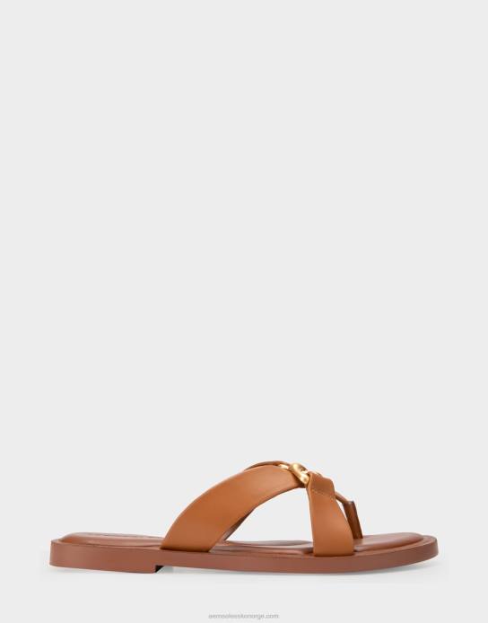 nei Aerosoles kvinner sandal tan ekte skinn0J4B460