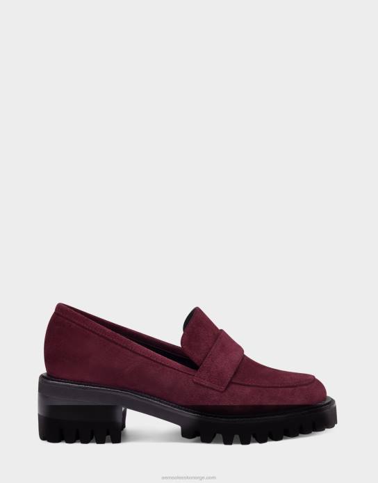 nei Aerosoles kvinner loafer bordeaux semsket skinn0J4B180