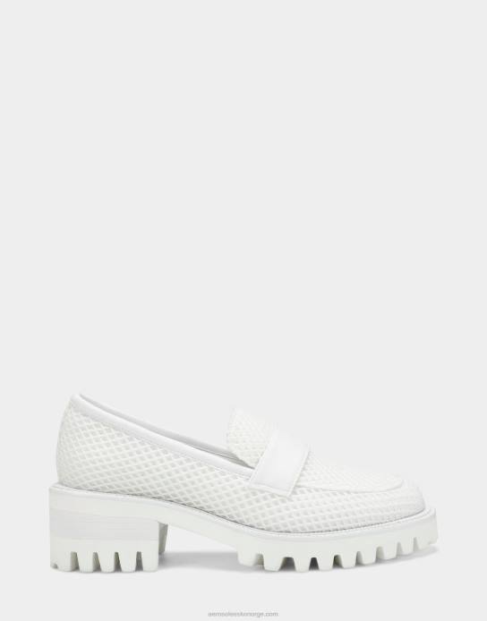 nei Aerosoles kvinner loafer hvit mesh0J4B191