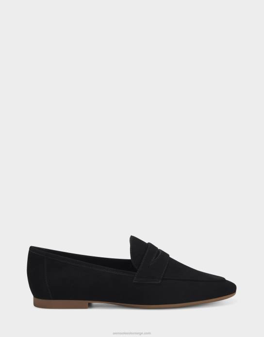 nei Aerosoles kvinner loafer svart semsket skinn0J4B161