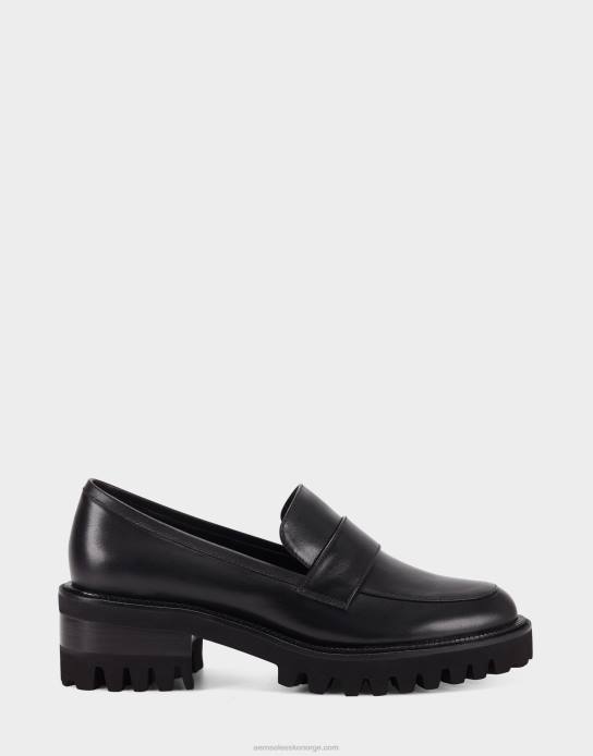 nei Aerosoles kvinner loafer svart skinn0J4B144