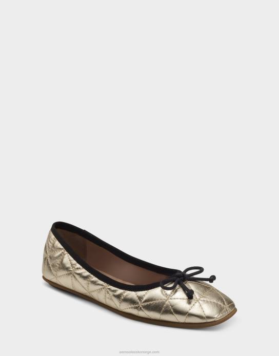 nei Aerosoles kvinner ballett gull metallisk skinn0J4B229