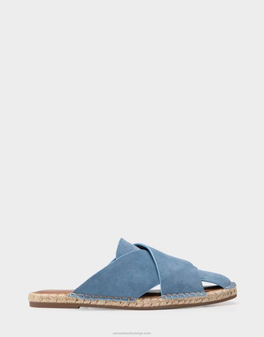 nei Aerosoles kvinner espadrille slide blå semsket skinn0J4B282