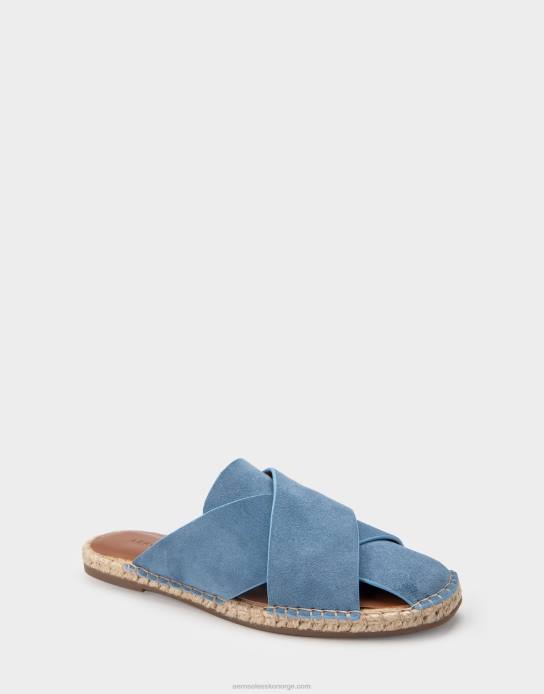 nei Aerosoles kvinner espadrille slide blå semsket skinn0J4B282