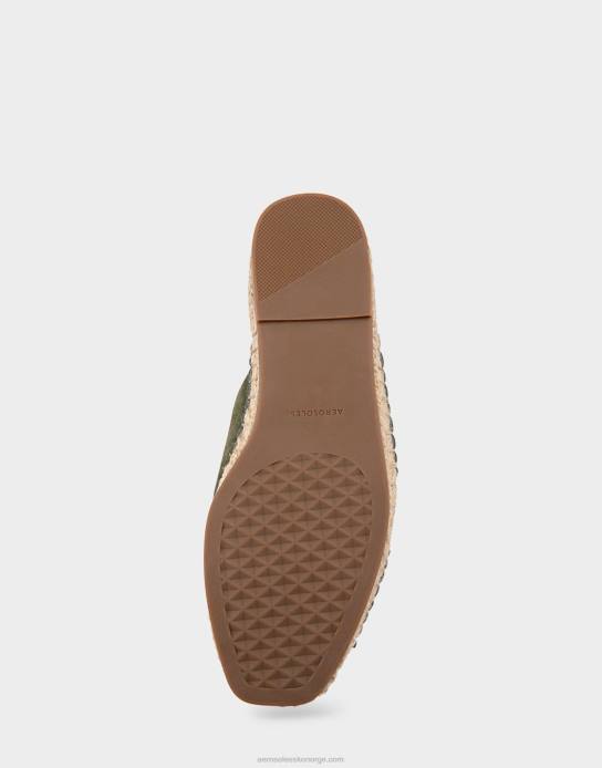 nei Aerosoles kvinner espadrille slide oliven semsket skinn0J4B280