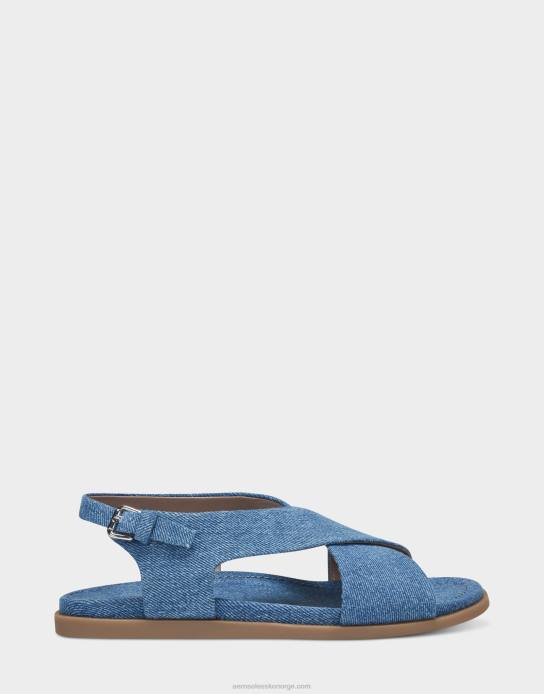 nei Aerosoles kvinner flat sandal denim blå0J4B473