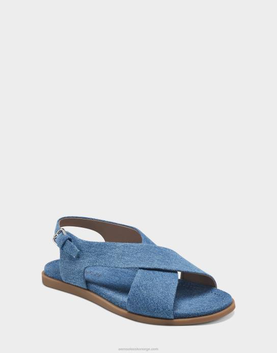 nei Aerosoles kvinner flat sandal denim blå0J4B473