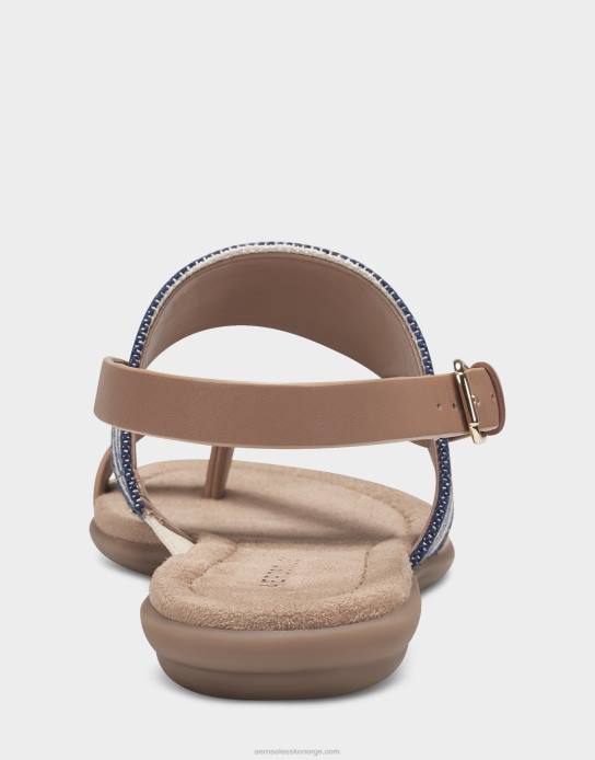 nei Aerosoles kvinner flat sandal dk blå stripe0J4B465