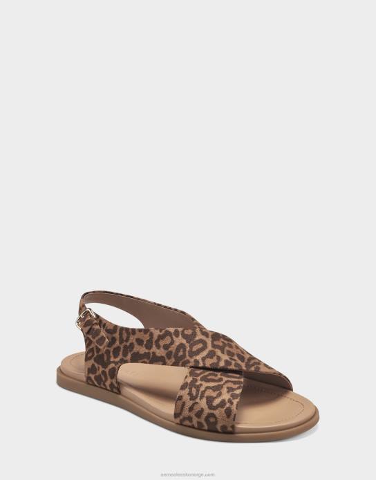 nei Aerosoles kvinner flat sandal naturlig leopard0J4B472