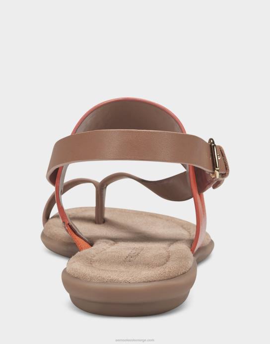 nei Aerosoles kvinner flat sandal oransje imitert skinn0J4B462