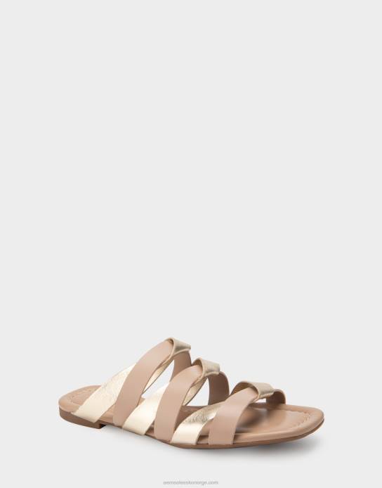 nei Aerosoles kvinner flat sandal taupe kombinasjon0J4B277