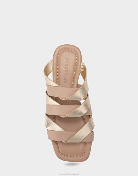 nei Aerosoles kvinner flat sandal taupe kombinasjon0J4B277