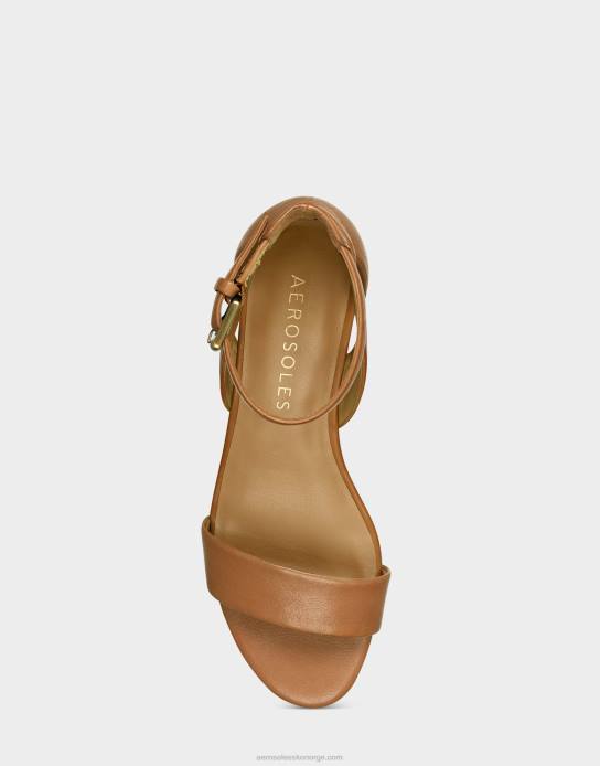 nei Aerosoles kvinner kile sandal tan skinn0J4B332