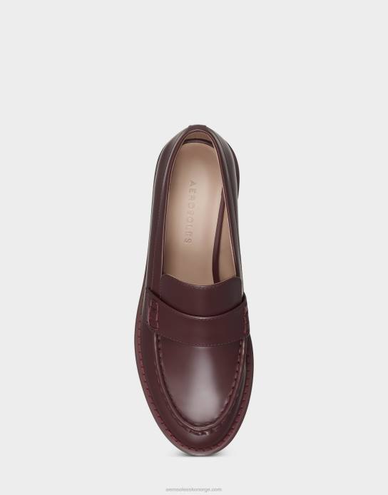 nei Aerosoles kvinner loafer bordeaux skinn0J4B192