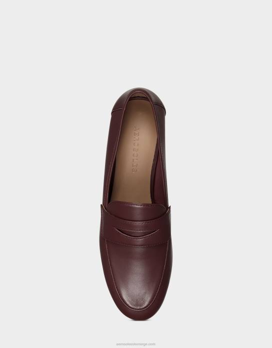 nei Aerosoles kvinner loafer bordeaux skinn0J4B202