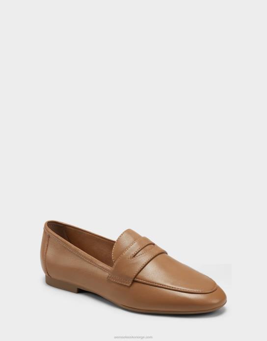 nei Aerosoles kvinner loafer cognac skinn0J4B187