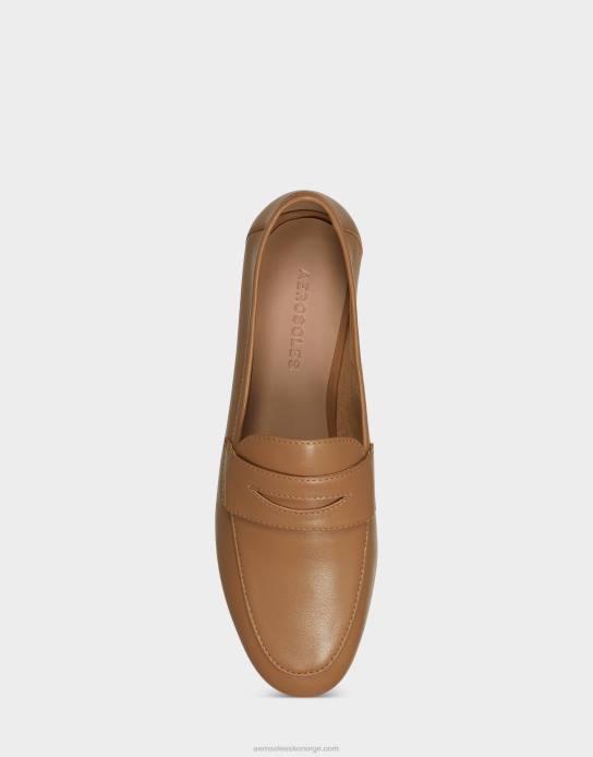 nei Aerosoles kvinner loafer cognac skinn0J4B187