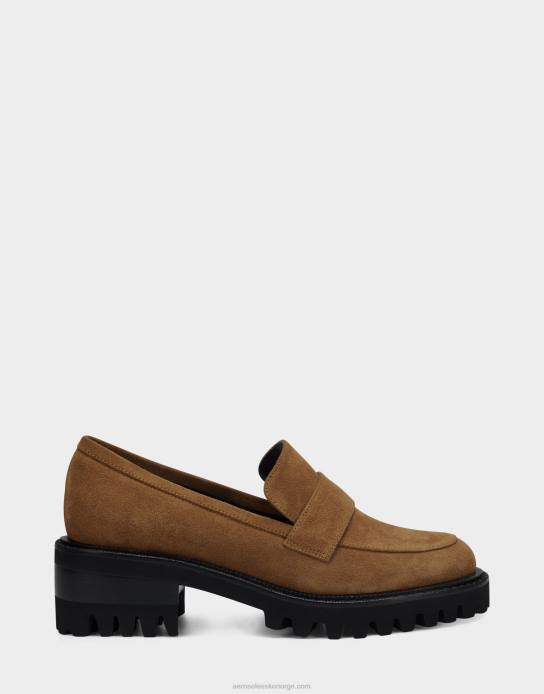 nei Aerosoles kvinner loafer hvete semsket skinn0J4B174