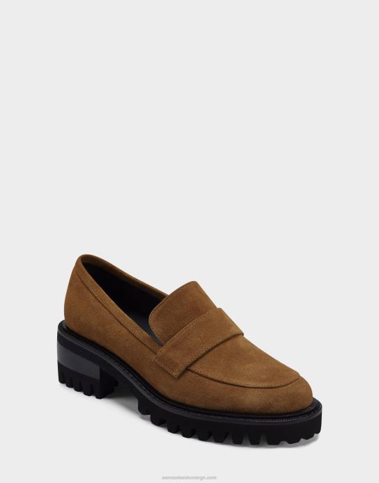 nei Aerosoles kvinner loafer hvete semsket skinn0J4B174