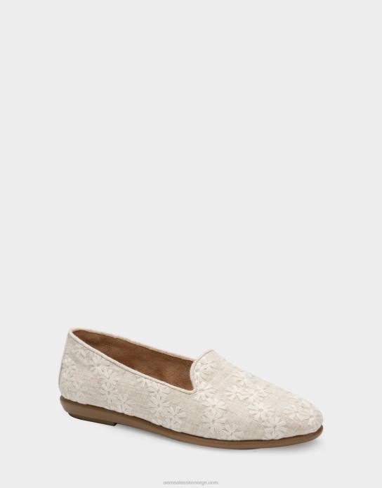 nei Aerosoles kvinner loafer hvitt blomsterstoff0J4B200