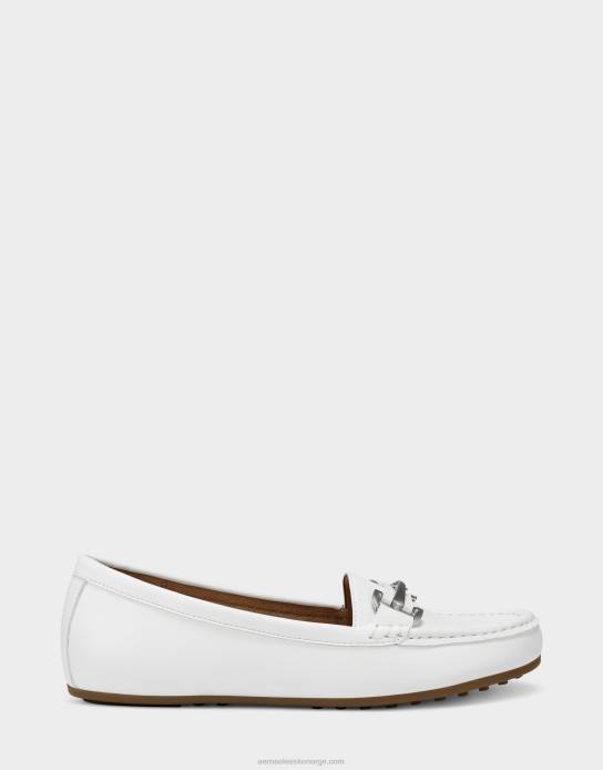 nei Aerosoles kvinner loafer hvitt imitert skinn0J4B198