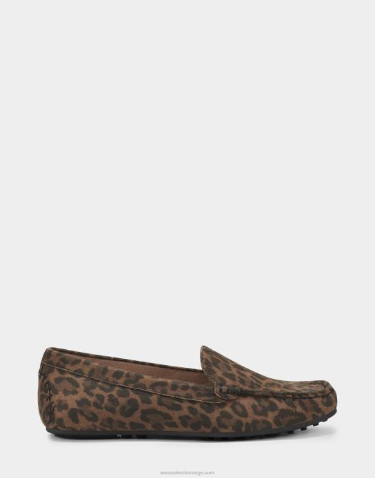 nei Aerosoles kvinner loafer leopard imitert semsket skinn0J4B150