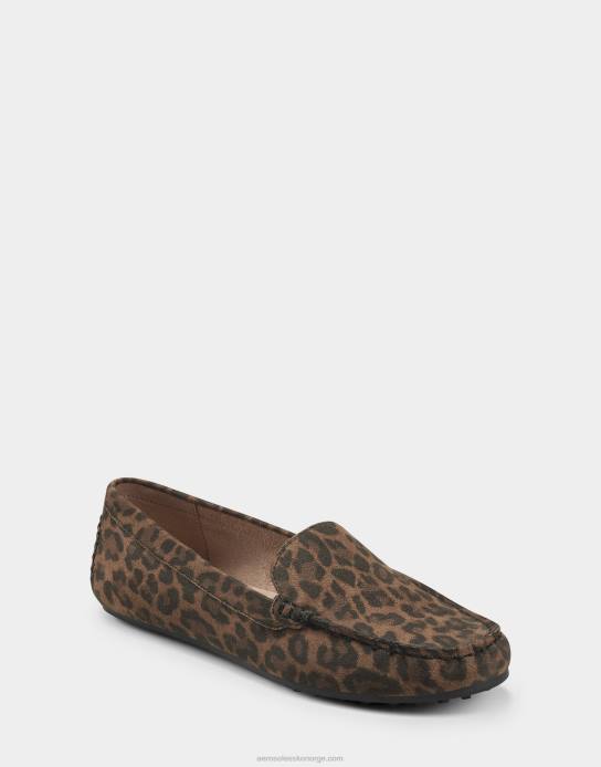 nei Aerosoles kvinner loafer leopard imitert semsket skinn0J4B150