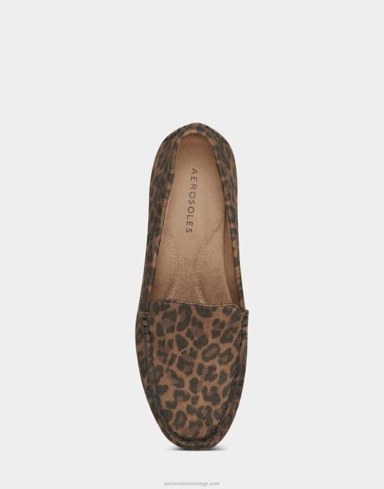 nei Aerosoles kvinner loafer leopard imitert semsket skinn0J4B150