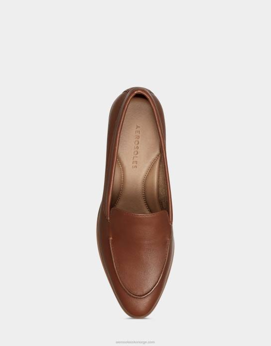 nei Aerosoles kvinner loafer mørkt brunt skinn0J4B142