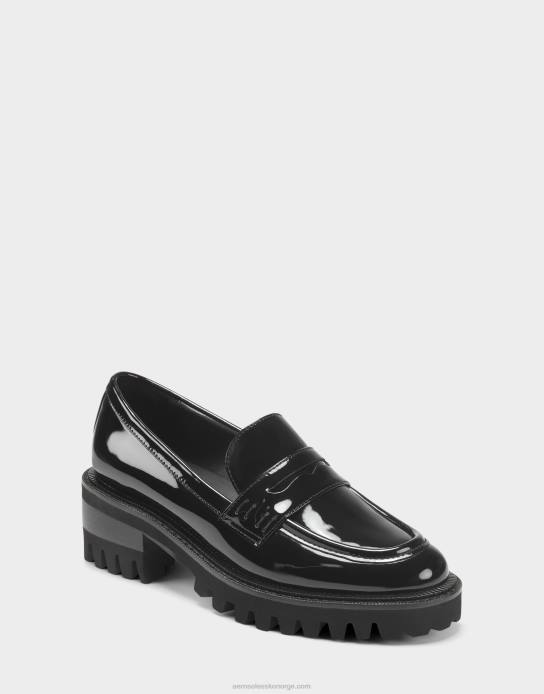 nei Aerosoles kvinner loafer svart patent0J4B164