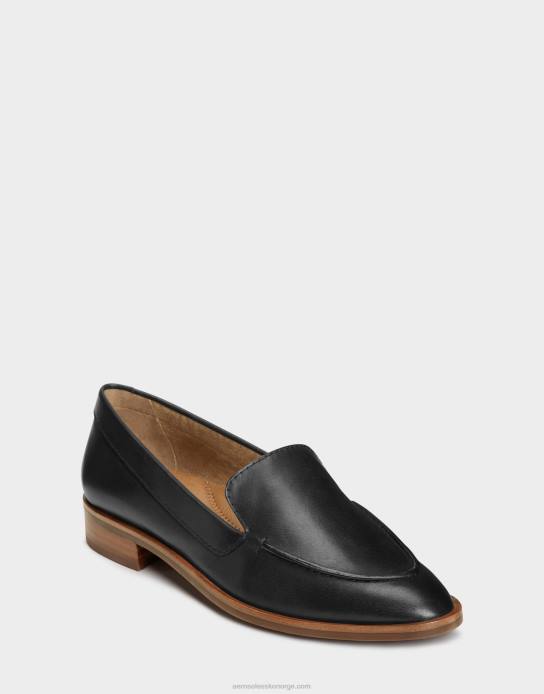 nei Aerosoles kvinner loafer svart skinn0J4B143