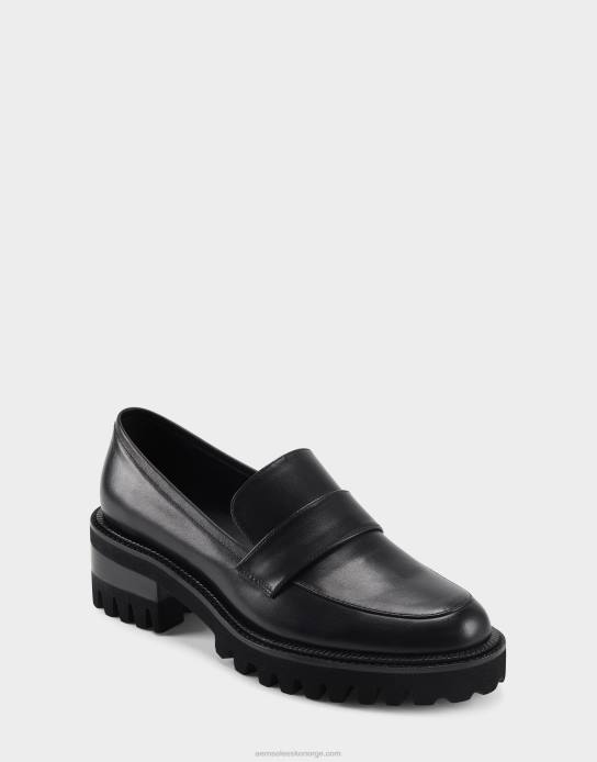 nei Aerosoles kvinner loafer svart skinn0J4B144