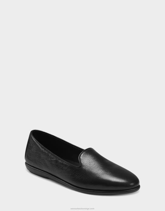 nei Aerosoles kvinner loafer svart skinn0J4B146