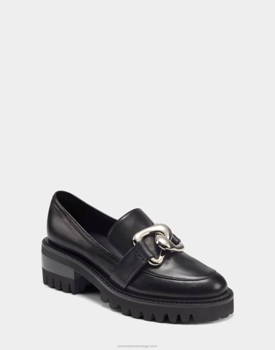 nei Aerosoles kvinner loafer svart skinn0J4B147