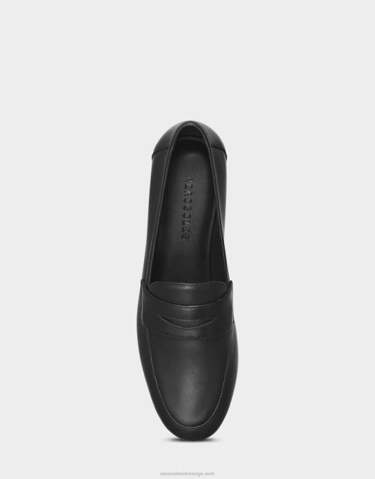 nei Aerosoles kvinner loafer svart skinn0J4B175