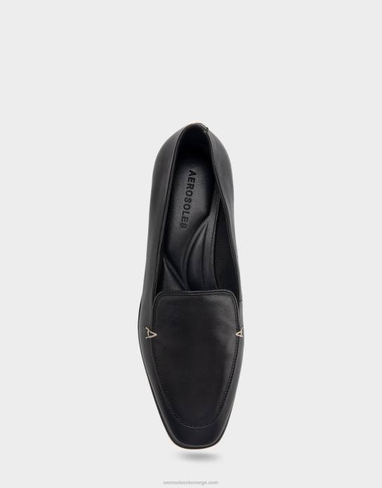 nei Aerosoles kvinner loafer svart skinn0J4B217