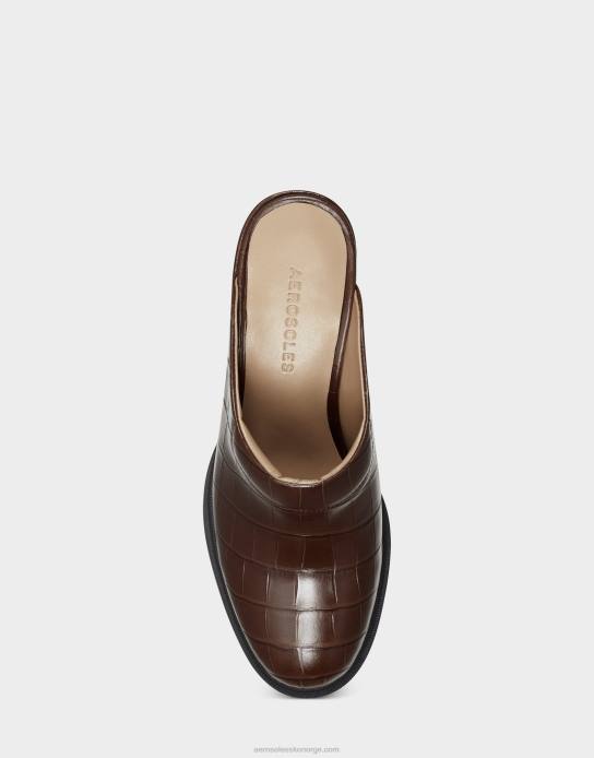 nei Aerosoles kvinner mule brun kroko0J4B265