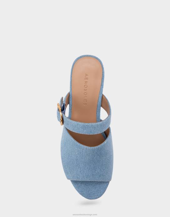 nei Aerosoles kvinner plattform sandal denim stoff0J4B344