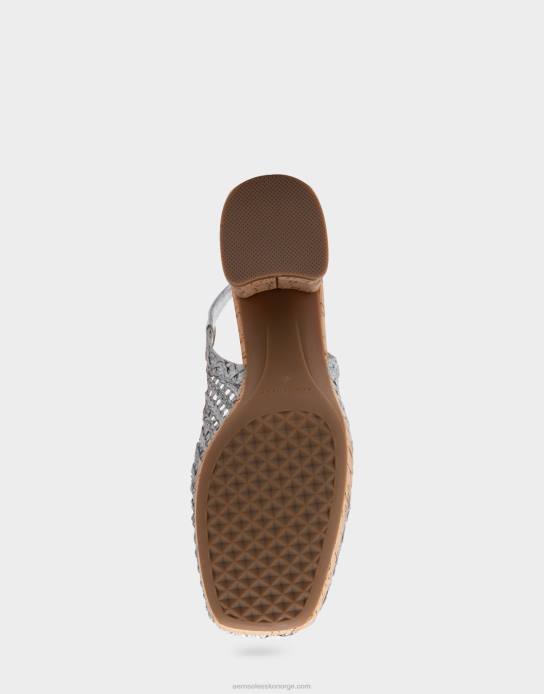 nei Aerosoles kvinner plattform slingback sølv0J4B365