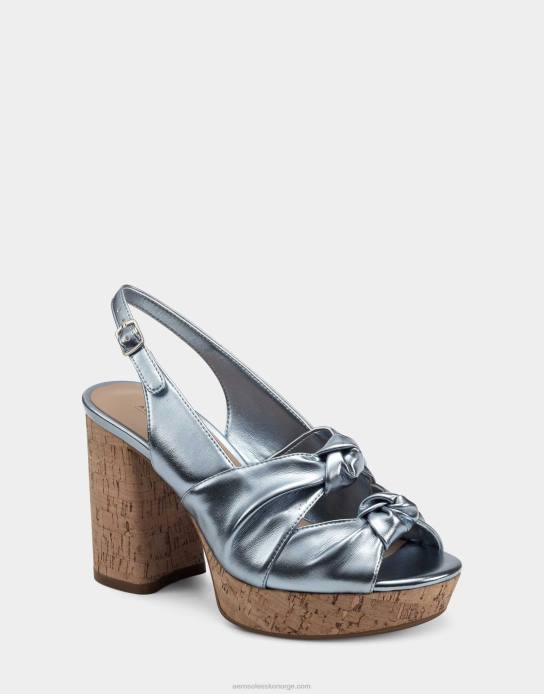 nei Aerosoles kvinner sandal blå metallic0J4B389