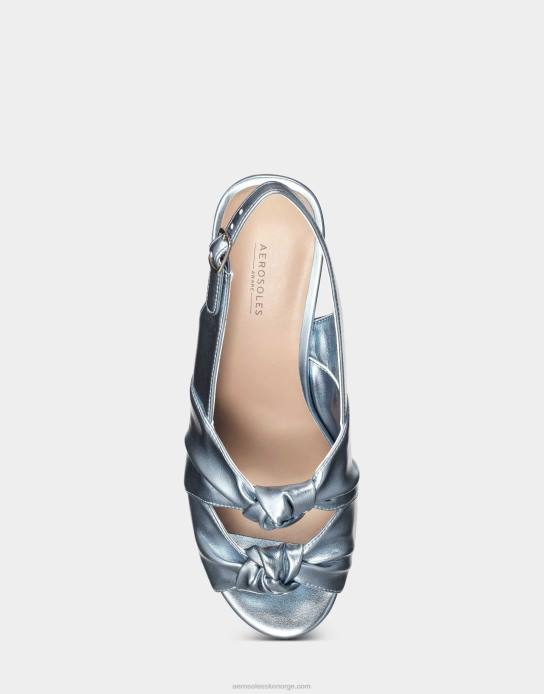 nei Aerosoles kvinner sandal blå metallic0J4B389