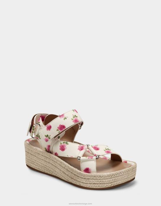 nei Aerosoles kvinner sandal hvit floral vegansk0J4B406