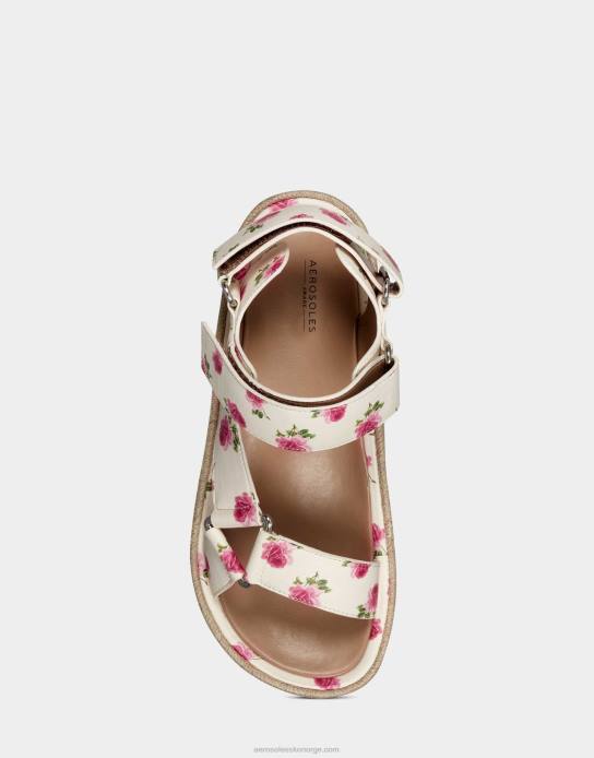 nei Aerosoles kvinner sandal hvit floral vegansk0J4B406