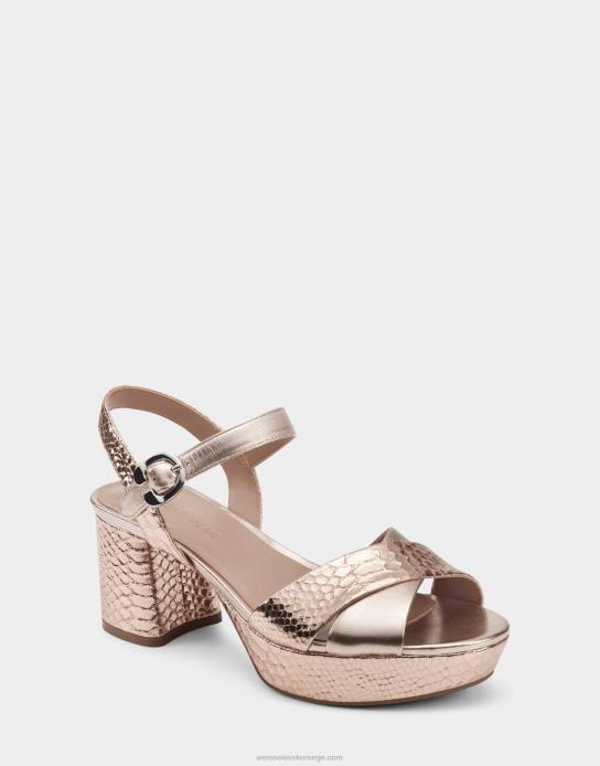 nei Aerosoles kvinner sandal i rosegull skinn0J4B336