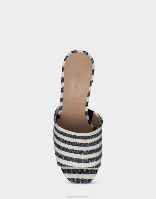 nei Aerosoles kvinner sandal mørkeblå stripe0J4B424